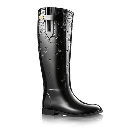 louis vuitton black rain boots|louis vuitton boots.